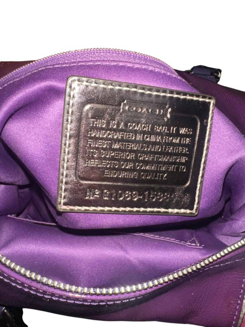 COACH POPPY Tartan Check Tote Bag with 4 Hangtags - Picture 12 of 17